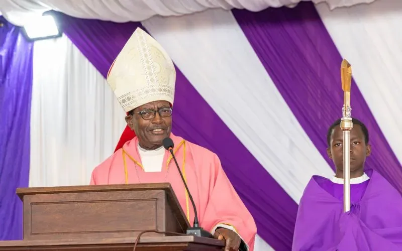 Bishop David Kamau Ng’ang’a during Family Day celebrations at St. Austin's Msongari Parish. | Credit: St Austin's Msongari Communications