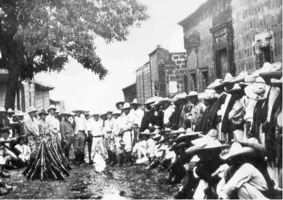 Cristero soldiers prior to a battle during the Cristero War in Mexico. | Credit: Unknown, public domain, via Wikimedia Commons
