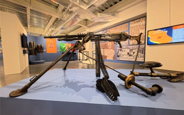 Weapons and historical artifacts used during the Cristero War are part of the exhibition at the UPAEP Museum. | Credit: David Ramos/EWTN News